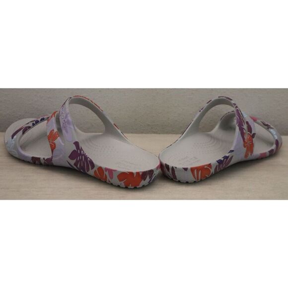 Crocs 211698-101 Women's Sz 6 Pearl/Light Gray Kadee II Tropical Sandals - Picture 6 of 9